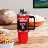 40oz Stainless Steel Canyon Cup w/ Straw, Texas Tech University