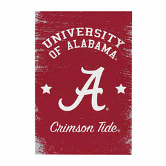 University of Alabama Wood Wall Sign, 16x24
