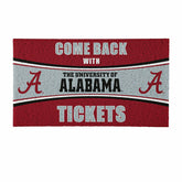 28" x 16" PVC Trapper Mat, Come Back with Tickets, University of Alaba