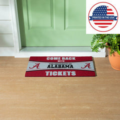 28" x 16" PVC Trapper Mat, Come Back with Tickets, University of Alaba