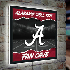 University of Alabama 23"H x 23"L LED Wall Decor, Edgelite, Square