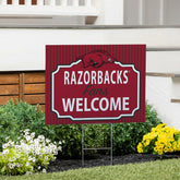 University of Arkansas Coroplast Yard Sign, "Fans Welcome"
