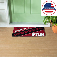 University of Arkansas, PVC Mat COLOR, Home of a Fan