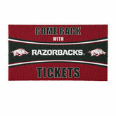 28" x 16" PVC Trapper Mat, Come Back with Tickets, University of Arkan