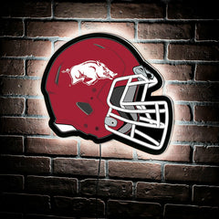 LED Wall Decor, Helmet, University of Arkansas