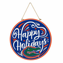 University of Florida Holiday Round Door Décor with Hanging Rope, 18x1