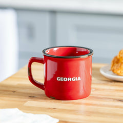 University of Georgia Ceramic Camp Cup with Enamel Finish, 14oz
