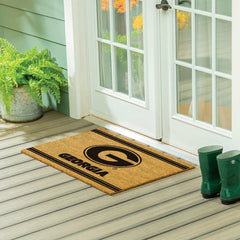 University of Georgia Large One Color Coir Mat, 36"x24"