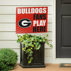 University of Georgia Coroplast Yard Sign "Fans Play Here"