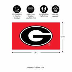 Full Color PVC Mat, 16" x 28", University of Georgia
