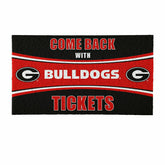 28" x 16" PVC Trapper Mat, Come Back with Tickets, University of Georg