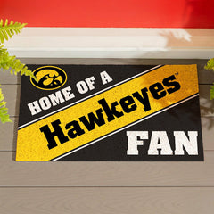 University of Iowa, PVC Mat COLOR, Home of a Fan