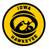 LED Wall Decor, Round, University of Iowa