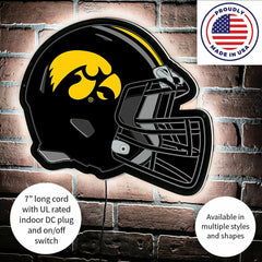 LED Wall Decor, Helmet, University of Iowa