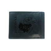 Front Pocket Wallet w/ RFID Blocking, University of Kansas, Black