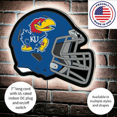 LED Wall Decor, Helmet, University of Kansas