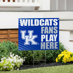 University of Kentucky Coroplast Yard Sign "Fans Play Here"