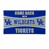 28" x 16" PVC Trapper Mat, Come Back with Tickets, University of Kentu