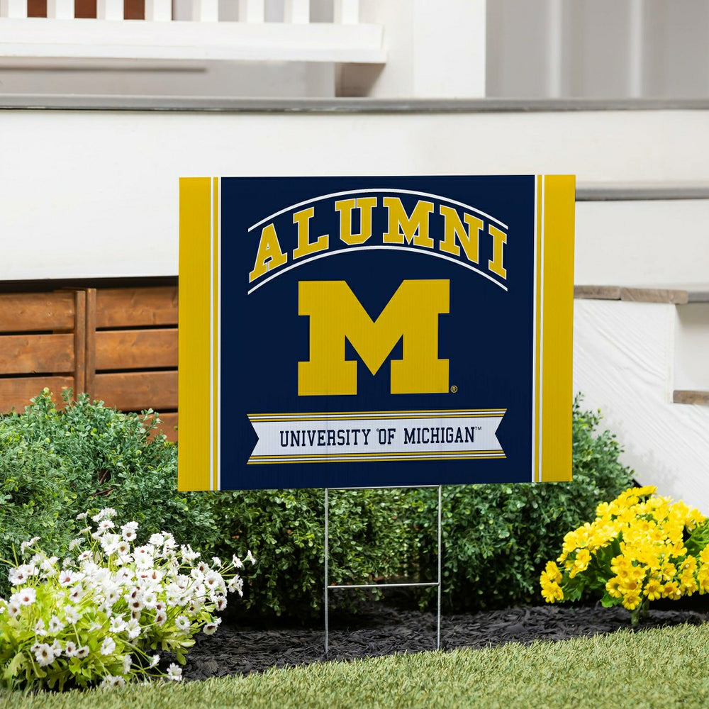 University Of Michigan Coroplast Yard Sign Alumni