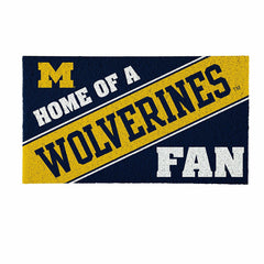 University Of Michigan, PVC Mat COLOR, Home of a Fan
