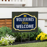 University Of Michigan Coroplast Yard Sign, "Fans Welcome"