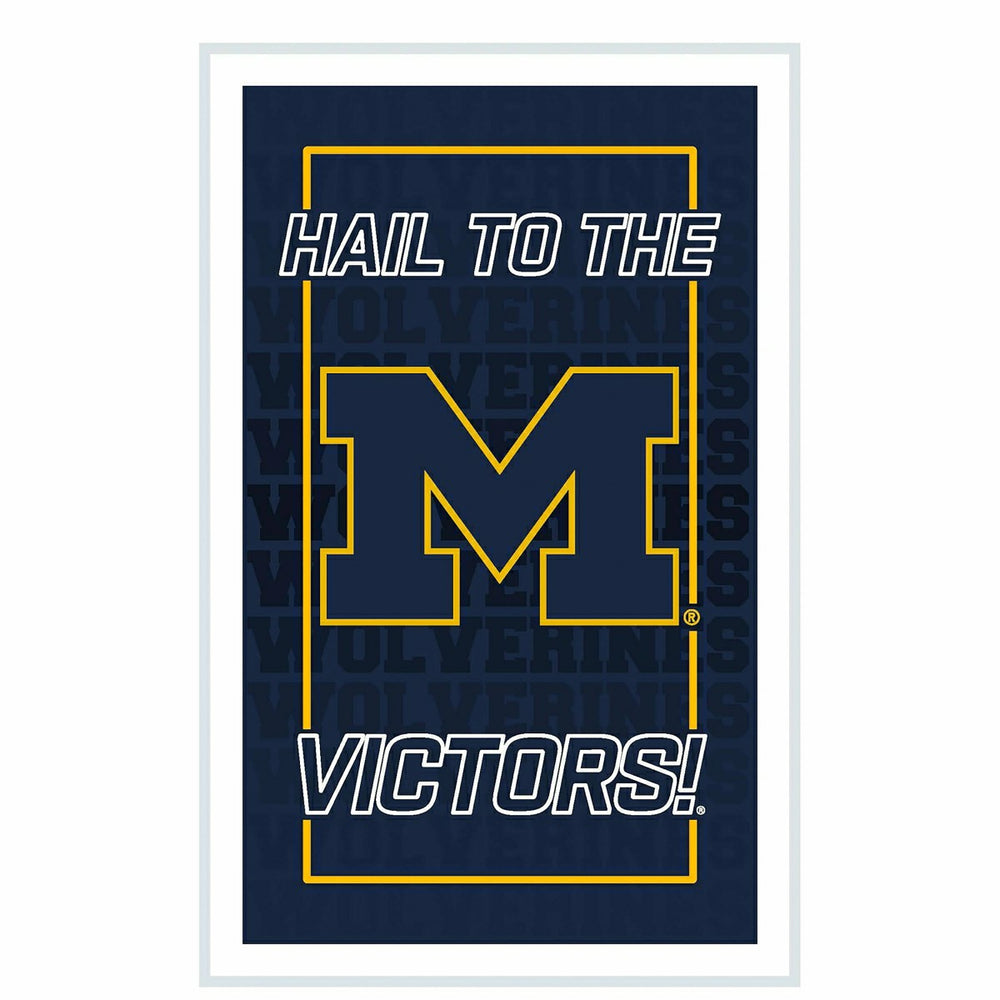 University Of Michigan College Rectangle Neolite LED Decor