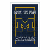 University Of Michigan College Rectangle Neolite LED Decor