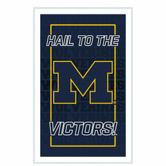 University Of Michigan College Rectangle Neolite LED Decor