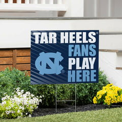 University of North Carolina Coroplast Yard Sign "Fans Play Here"