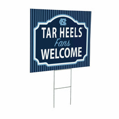 University of North Carolina Coroplast Yard Sign, "Fans Welcome"