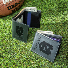 University of North Carolina, Bi-Fold and Tri-Fold Wallet Gift Set, Bl