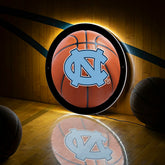 LED Wall Decor, Round, Med, UNC, Basketball