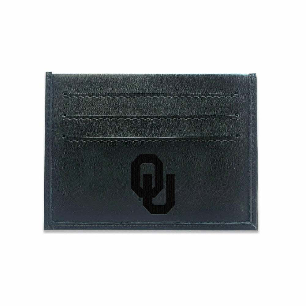 Front Pocket Wallet w/ RFID Blocking, University of Oklahoma, Black