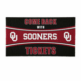 28" x 16" PVC Trapper Mat, Come Back with Tickets, University of Oklah