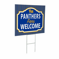 University of Pittsburgh Coroplast Yard Sign, "Fans Welcome"