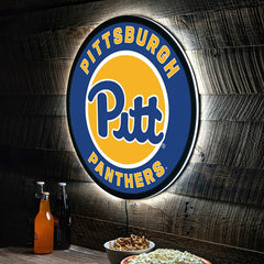 LED Wall Decor, Round, University of Pittsburgh