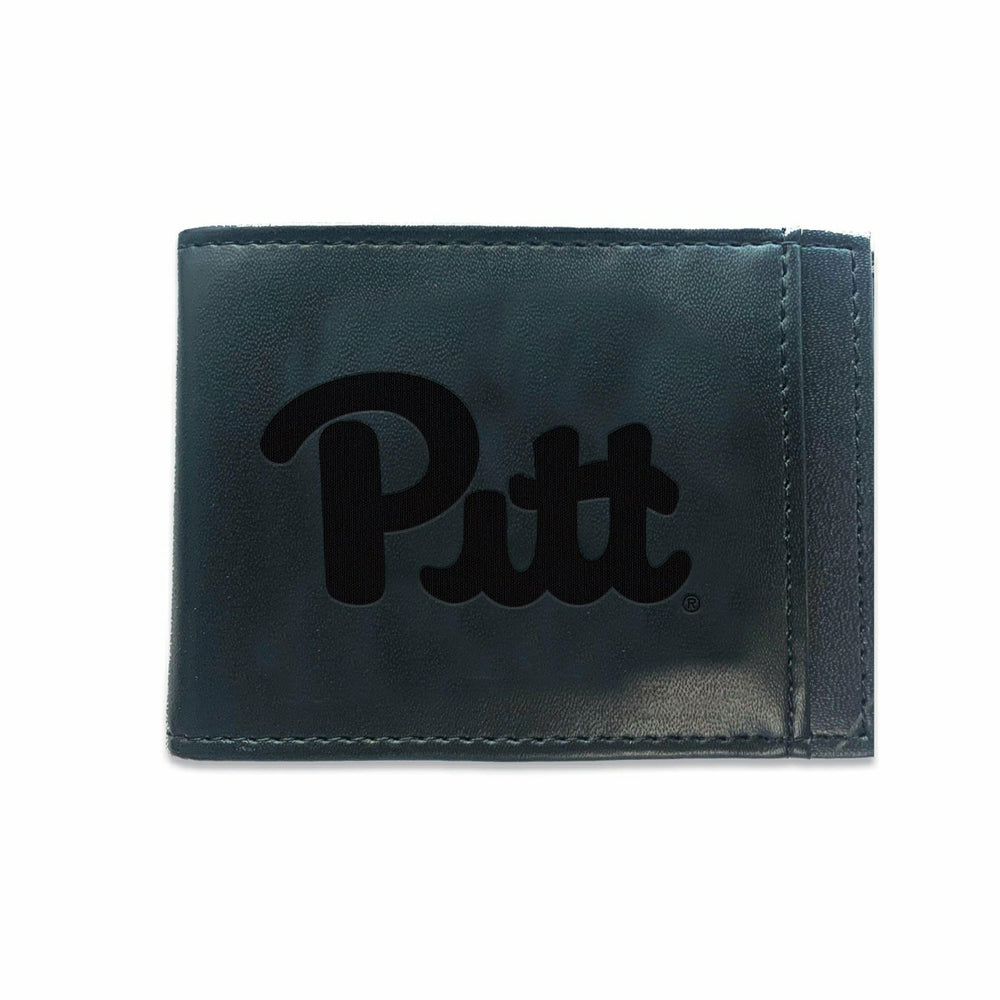 Front Pocket Wallet w/ RFID Blocking, University of Pittsburgh, Black