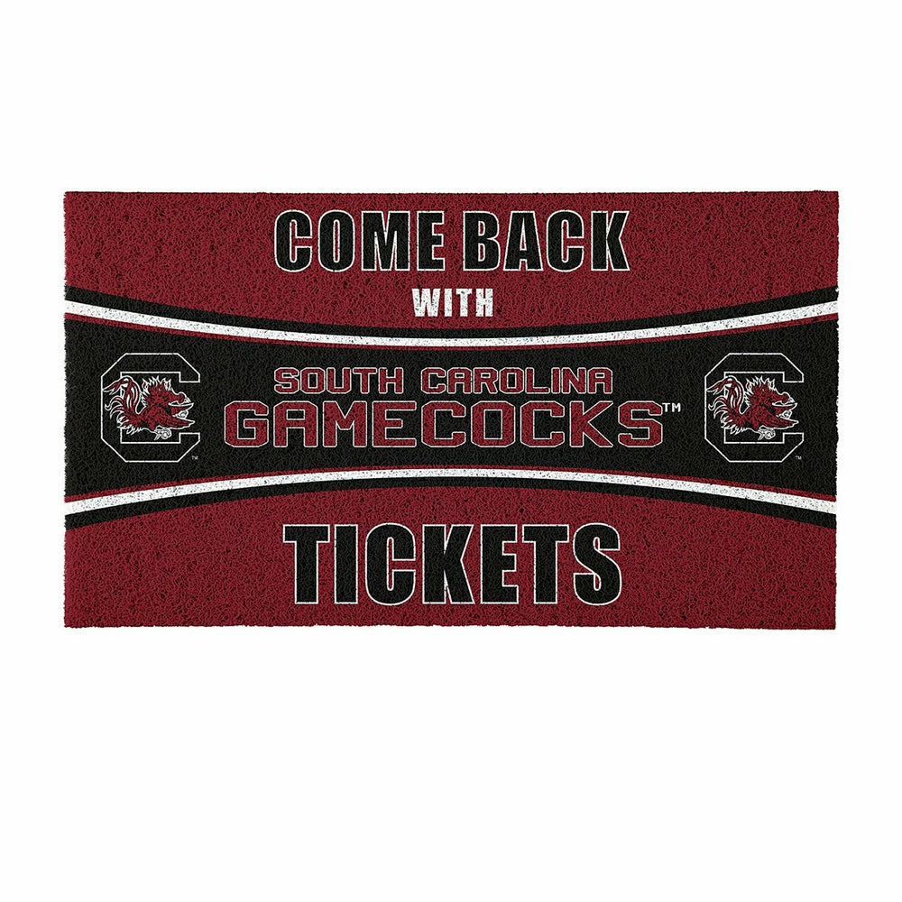 28" x 16" PVC Trapper Mat, Come Back with Tickets, University of South