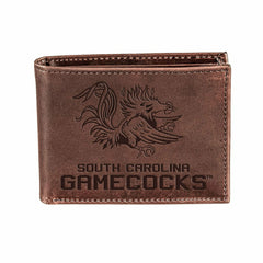 University of South Carolina, Bi-Fold Wallet, Brown, CH, 100% Genuine