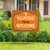 University of Tennessee Coroplast Yard Sign, "Fans Welcome"