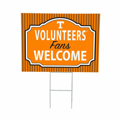 University of Tennessee Coroplast Yard Sign, "Fans Welcome"