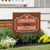 University of Texas Coroplast Yard Sign, "Fans Welcome"