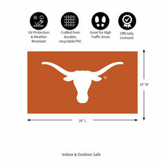 Full Color PVC Mat, 16" x 28", University of Texas