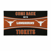 28" x 16" PVC Trapper Mat, Come Back with Tickets, University of Texas