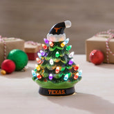 8" LED Ceramic Christmas Tree, University of Texas