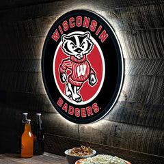 LED Wall Decor, Round, University of Wisconsin-Madison