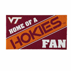 Virginia Tech, PVC Mat COLOR, Home of a Fan