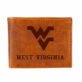West Virginia University, Embossed 100% Genuine Tumbled Leather Passca