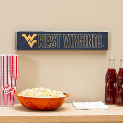 West Virginia University Engraved Wood Sign, 3.5" x 18"