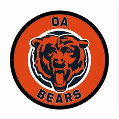 Chicago Bears Da Bears NFL Football Large Round Edgelite LED Decor